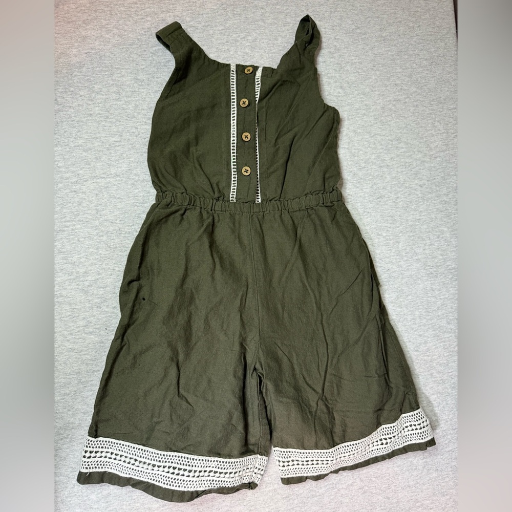Tommy Bahama Kids Olive Green Romper – Size 4T 🌿✨